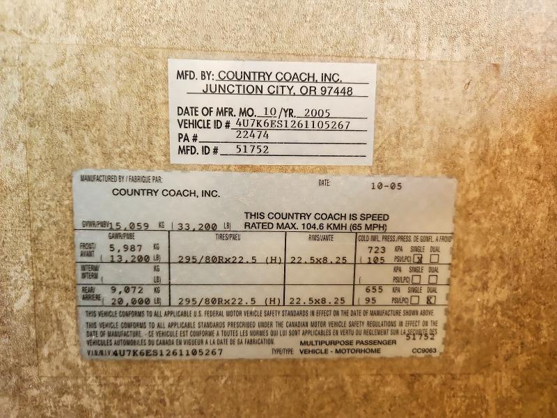 2006 Countcoach 2006 Country Coach RV