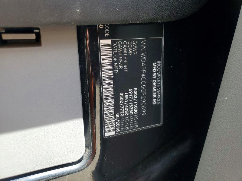2016 Mercedes-Benz Sprinter 3500