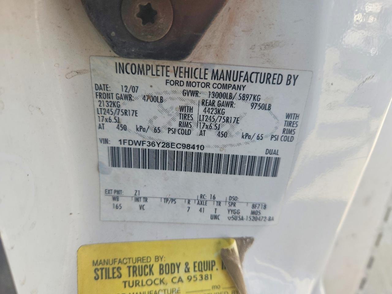 2008 Ford F350 Super Duty