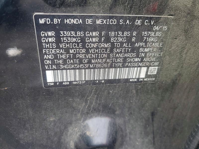 2015 Honda Fit lx
