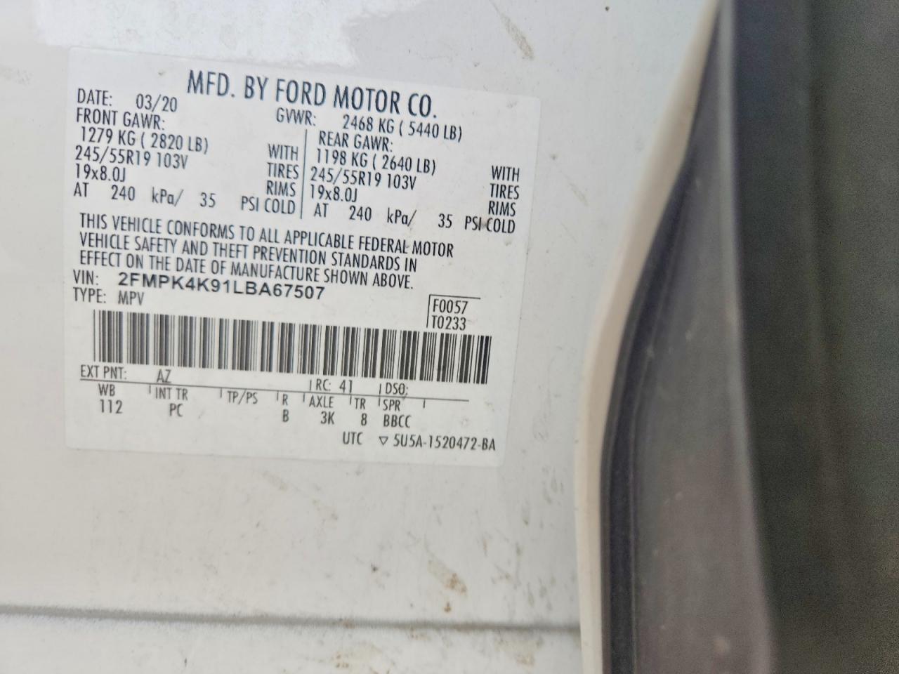 2020 Ford Edge Titanium