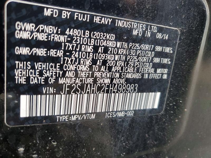 2015 Subaru Forester 2.5i Limited