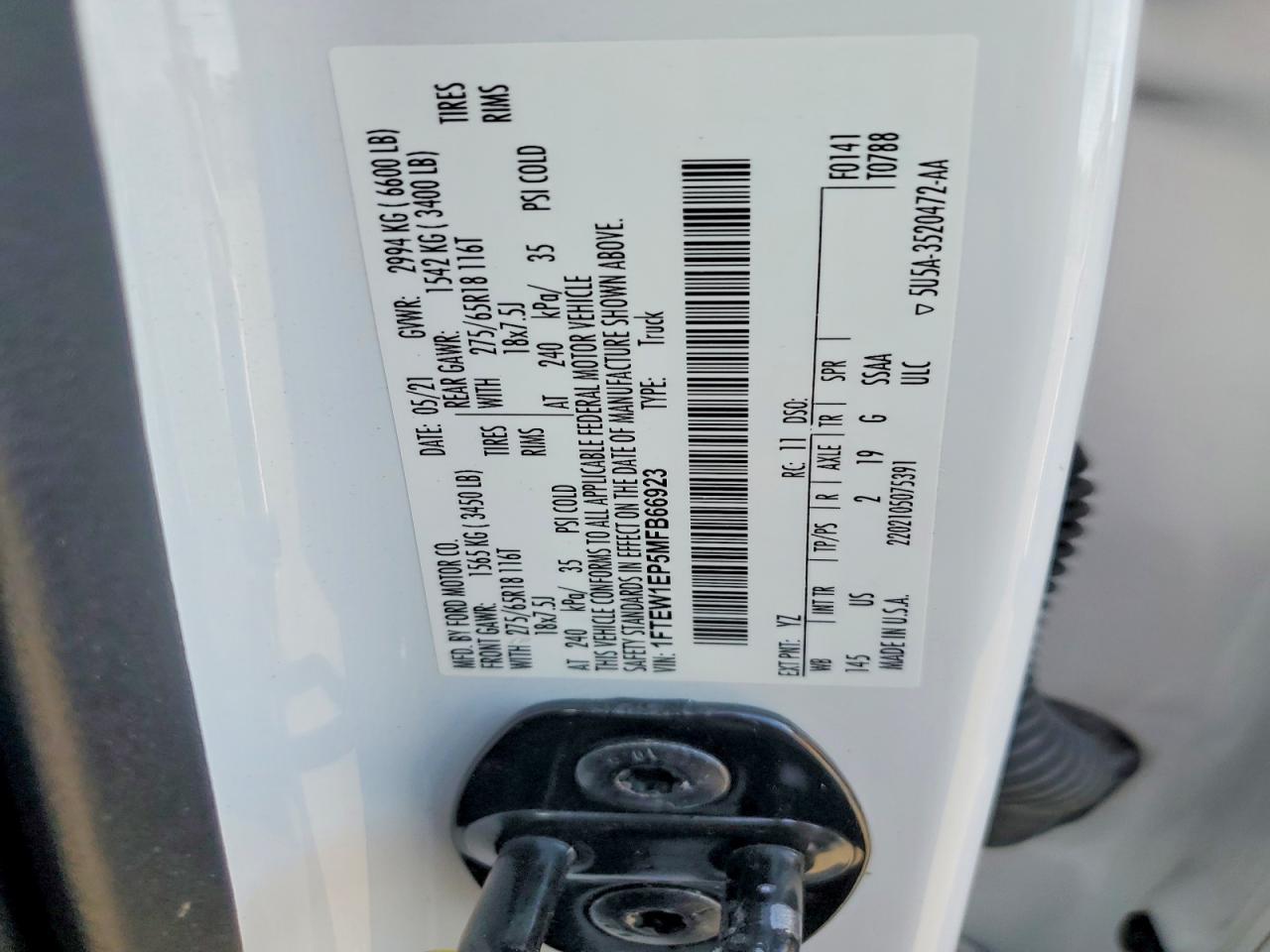 2021 Ford F150 Supercrew