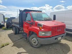 Salvage trucks for sale at Woodhaven, MI auction: 2005 GMC C4500 Dump Truck