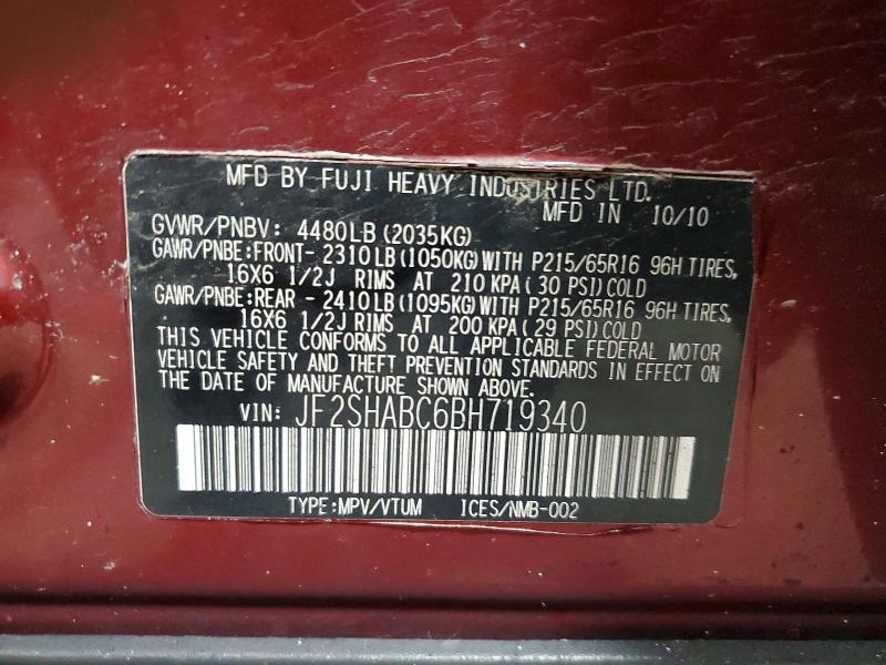 2011 Subaru Forester 2.5x