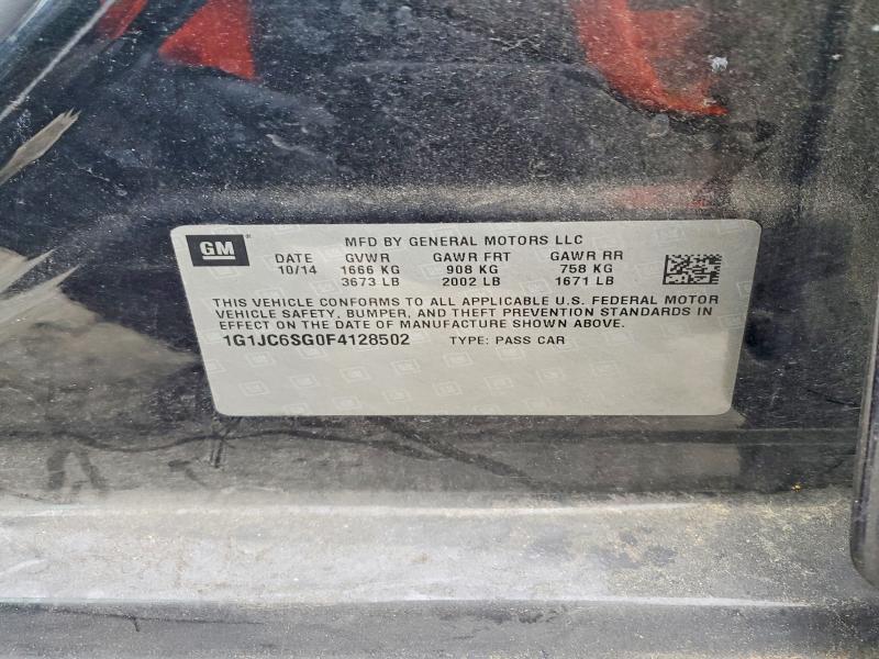 2015 Chevrolet Sonic lt