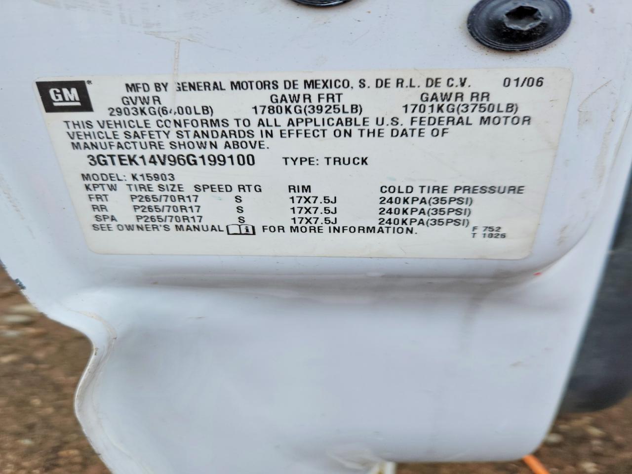 2006 GMC New Sierra K1500