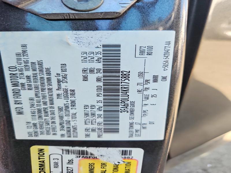 2019 Ford Fusion se