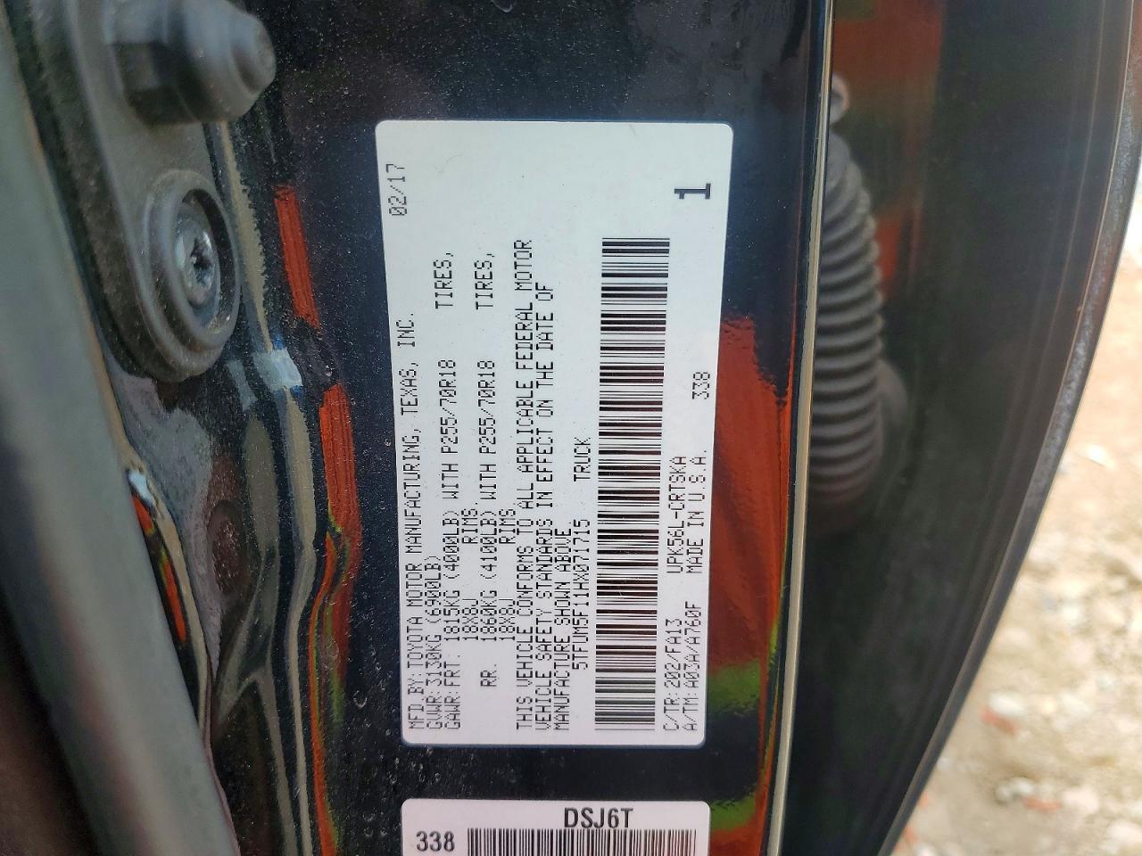 2017 Toyota Tundra SR