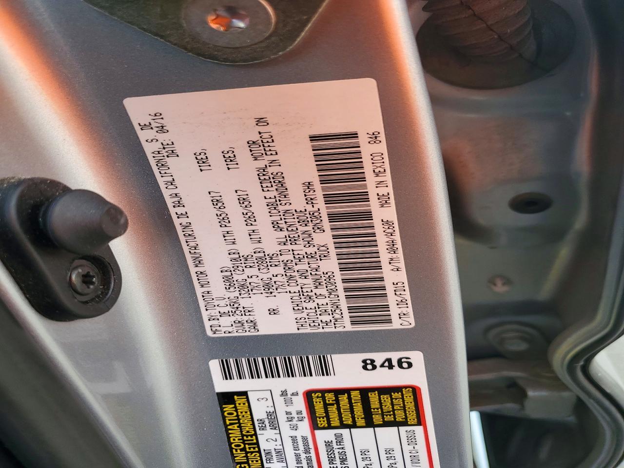 2016 Toyota Tacoma TRD Sport