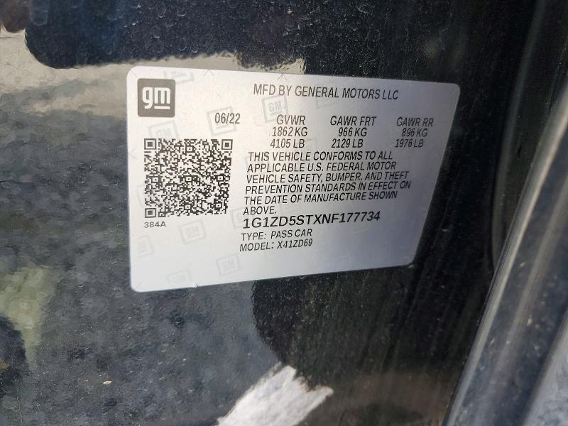 2022 Chevrolet Malibu lt