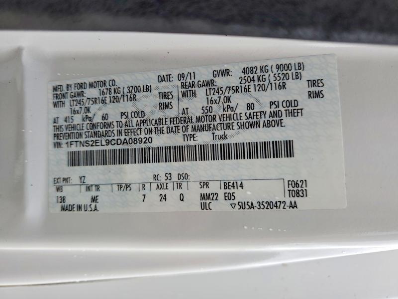 2012 Ford Econoline E250 Van