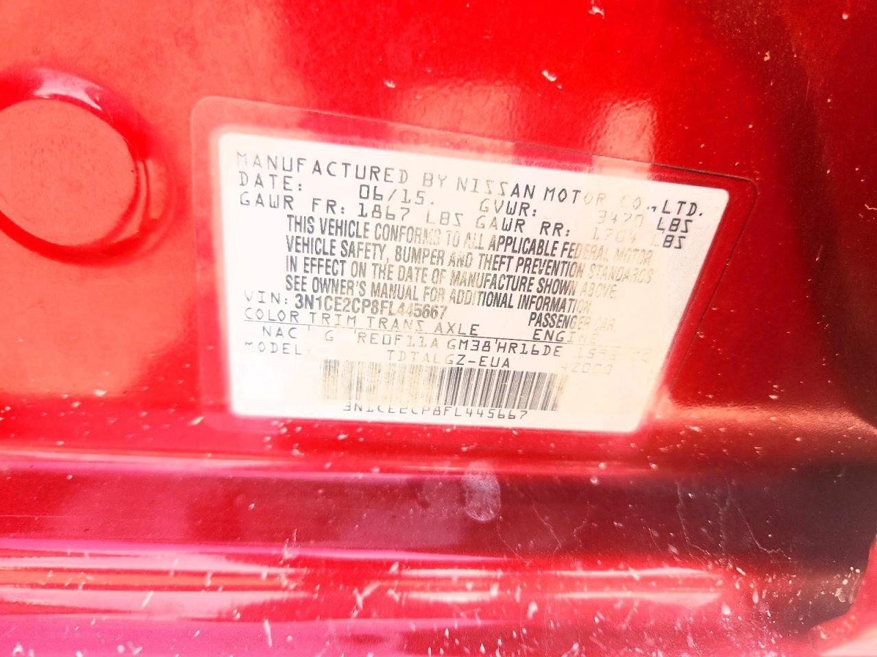2015 Nissan Versa Note sr