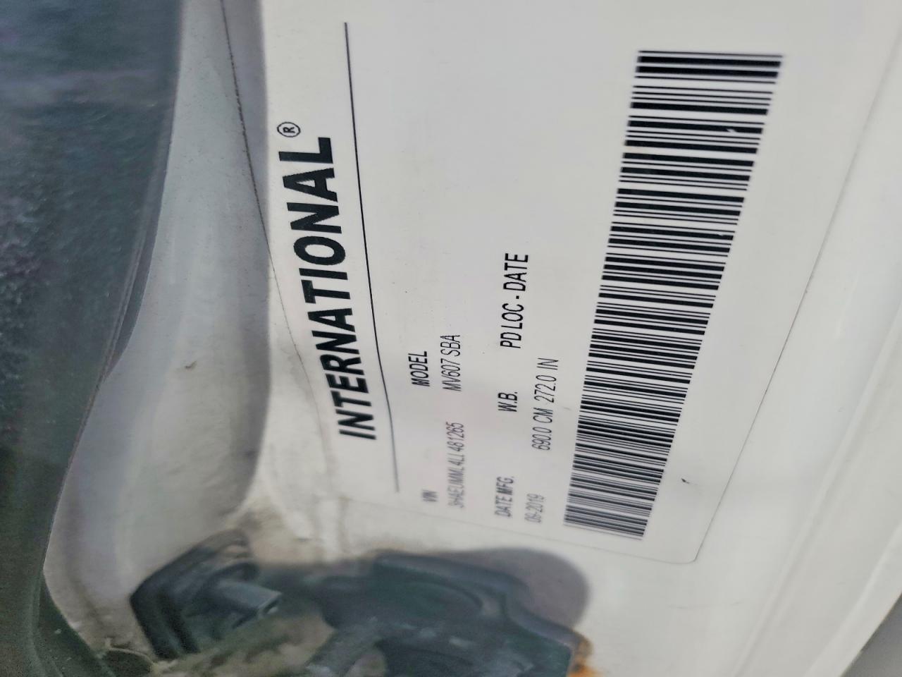 2020 International MV607 BOX Truck