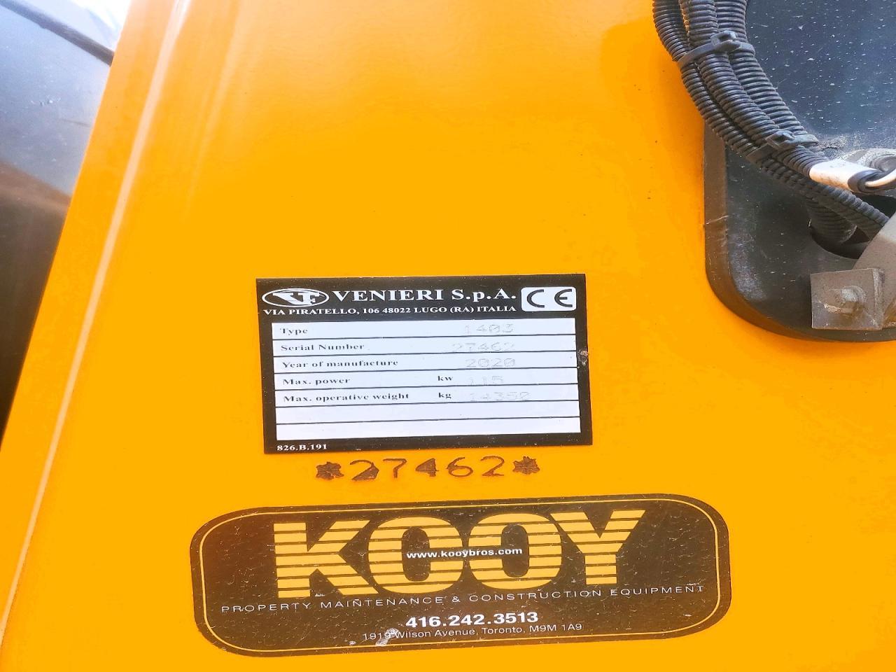 2019 Venieri 11.63B-Wheel Loader