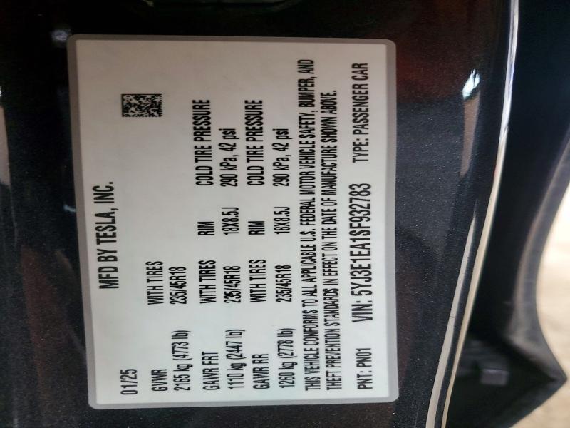 2025 Tesla Model 3