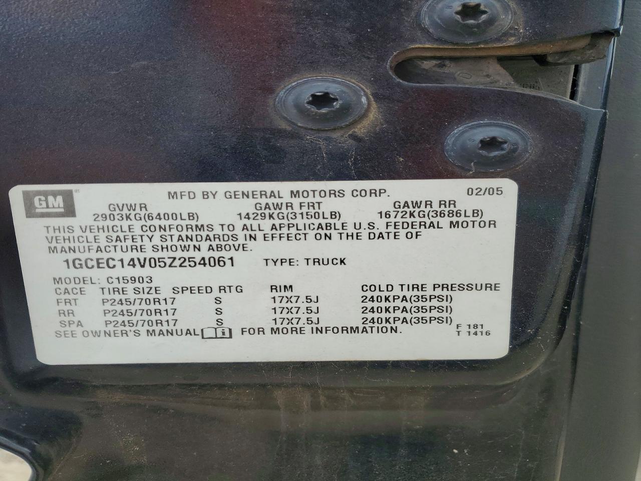 2005 Chevrolet Silverado C1500