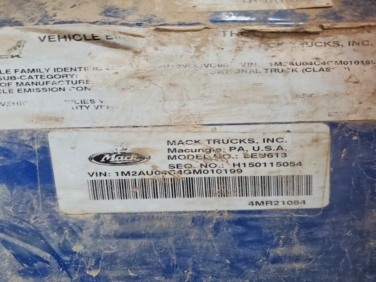 2016 Mack LEU613 Refuse Truck