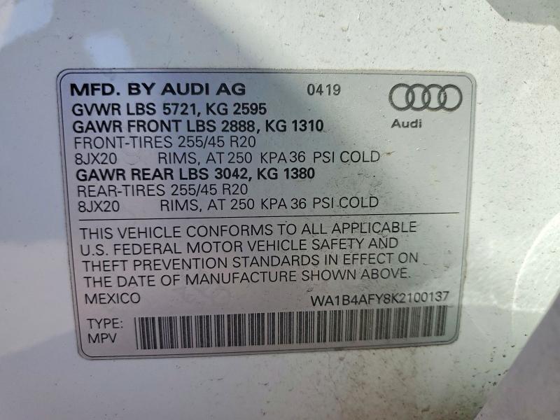 2019 Audi SQ5 Premium Plus