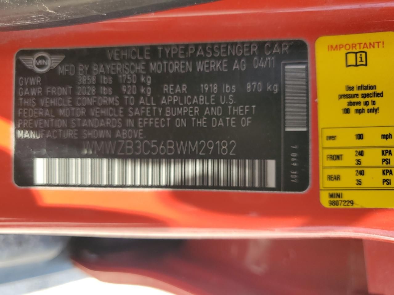 2011 Mini Cooper Countryman