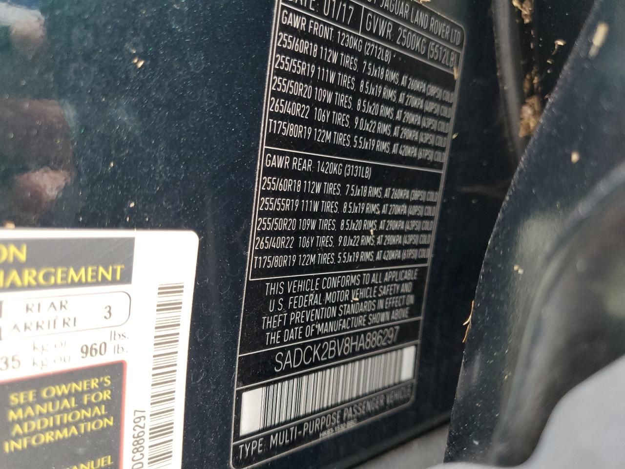 2017 Jaguar F-pace Prestige