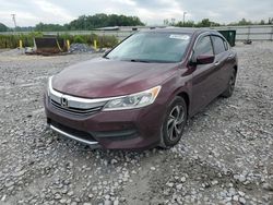 Honda Accord LX salvage cars for sale: 2017 Honda Accord LX