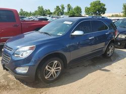 Chevrolet Equinox ltz salvage cars for sale: 2016 Chevrolet Equinox LTZ