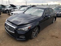 Salvage cars for sale from Copart Dyer, IN: 2015 Infiniti Q50 Base