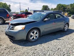 Pontiac salvage cars for sale: 2006 Pontiac G6 GT