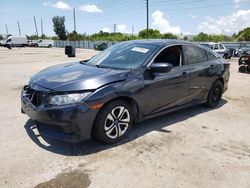 Salvage cars for sale from Copart Miami, FL: 2017 Honda Civic LX