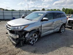 Toyota Highlander salvage cars for sale: 2017 Toyota Highlander Limited