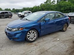 Salvage cars for sale from Copart Ellwood City, PA: 2012 Honda Civic EX