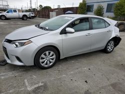 Toyota salvage cars for sale: 2016 Toyota Corolla L