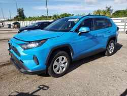 Salvage cars for sale from Copart Miami, FL: 2021 Toyota Rav4 LE