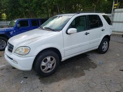 Mercedes-Benz salvage cars for sale: 2003 Mercedes-Benz ML 350