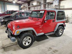 Jeep Wrangler salvage cars for sale: 2000 Jeep Wrangler / TJ Sport