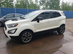 Salvage cars for sale from Copart Moncton, NB: 2019 Ford Ecosport SES