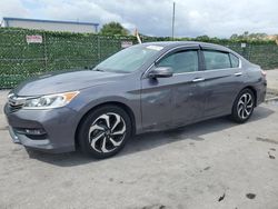 Honda salvage cars for sale: 2017 Honda Accord EXL