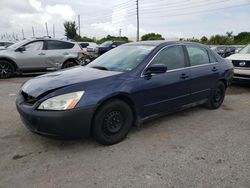 Honda salvage cars for sale: 2003 Honda Accord LX