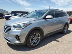 Vehiculos salvage en venta de Copart Phoenix, AZ: 2017 Hyundai Santa FE SE Ultimate