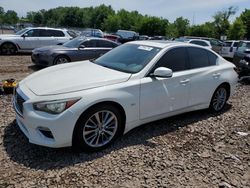 Salvage cars for sale from Copart Chalfont, PA: 2018 Infiniti Q50 Luxe
