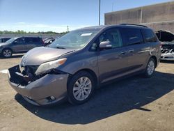 Salvage cars for sale from Copart Fredericksburg, VA: 2014 Toyota Sienna XLE