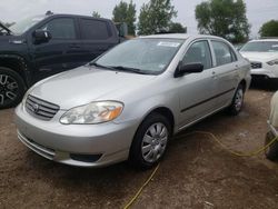 Toyota Vehiculos salvage en venta: 2003 Toyota Corolla CE