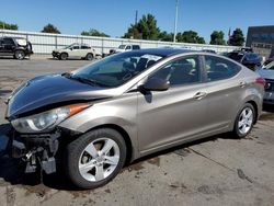 Hyundai salvage cars for sale: 2013 Hyundai Elantra GLS