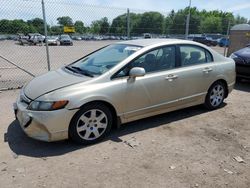 Honda salvage cars for sale: 2008 Honda Civic LX