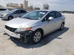 Vehiculos salvage en venta de Copart New Orleans, LA: 2012 Honda Civic LX