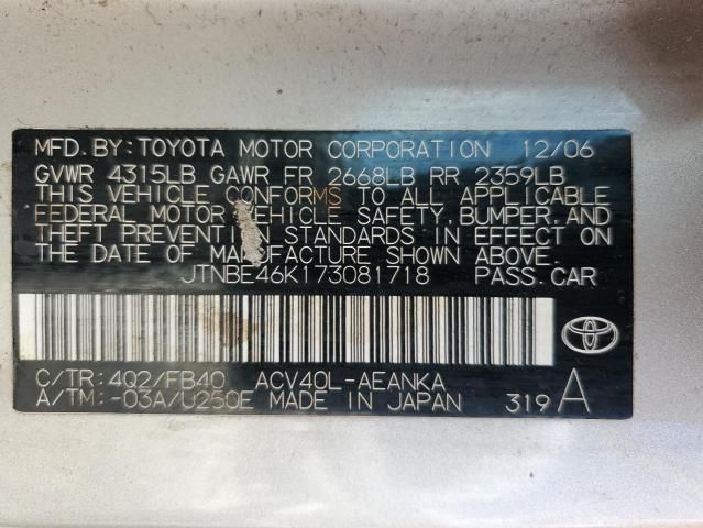 2007 Toyota Camry CE