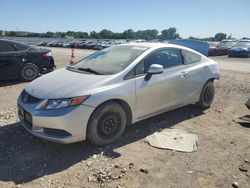 Honda Civic salvage cars for sale: 2012 Honda Civic LX