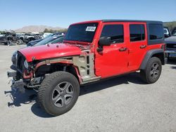 Jeep salvage cars for sale: 2017 Jeep Wrangler Unlimited Sport