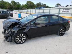 Salvage cars for sale from Copart Fort Pierce, FL: 2015 Honda Civic EXL